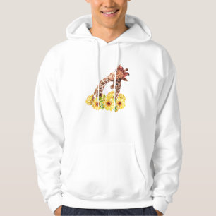 Mum Sunflower Gift Safari Africa Animal Kids Baby Hoodie