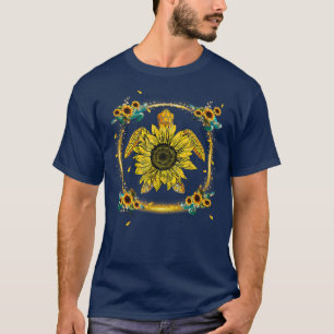 Mum Sunflower Turtle Personalised Grandma Mum T-Shirt