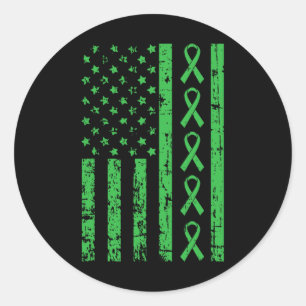Mum Survivor Kidney Disease Awareness Classic Round Sticker