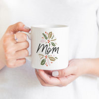 Mum Sweet Holly Holiday Black Script