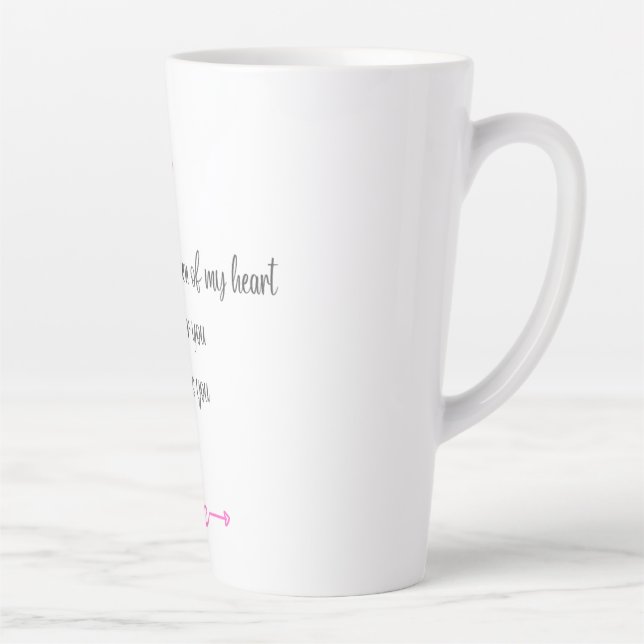 Mum Tall Coffee Mug, Mum's Mug, Gift for Mum,  Latte Mug (Right)