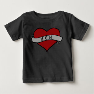Mum Tattoo Heart Baby T-Shirt