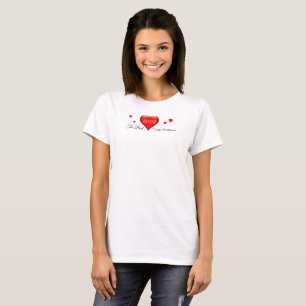 Mum - "The Best" with hearts T-Shirt