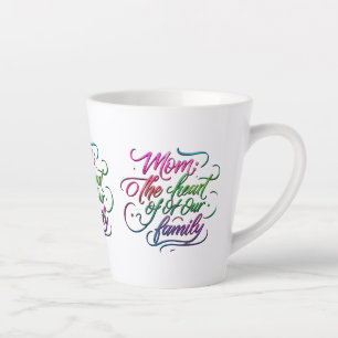 Mum: The Heart of Our Family – 12 oz Latte Mug