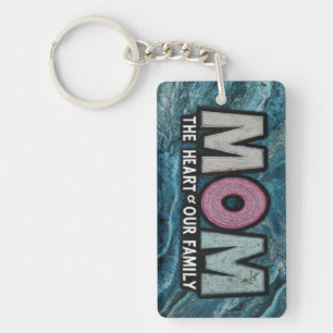 Mum: The Heart of Our Family Key Ring