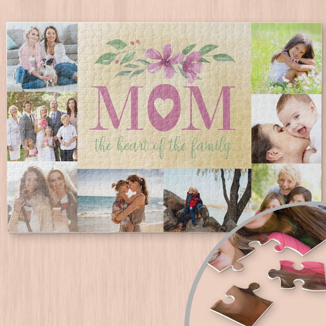 Mum the Heart of the Family Multi Photo Jigsaw Puzzle (Creator Uploaded)