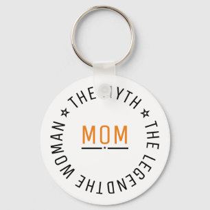 Mum The Woman The Myth The Legend Personalised   Key Ring