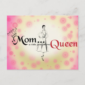 Mum Title Queen Postcard Horizontal Template