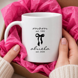 Mum to Abuela Est Mug with Bow