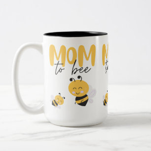 Mum To Be Baby Bee Two-Tone Coffee Mug