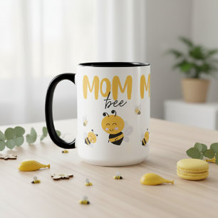 Mum To Be Baby Bee Two-Tone Coffee Mug