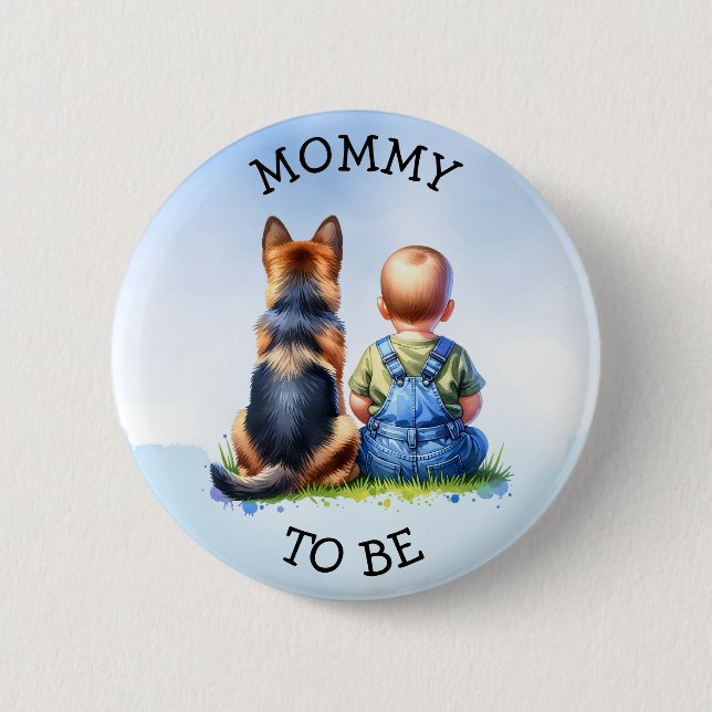 Mum to be | Baby Shower 6 Cm Round Badge (Front)