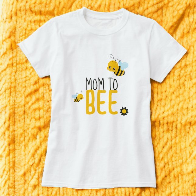 Mum to be Bee And Flower Baby Shower T-Shirt (Mom to be Bee And Flower Baby Shower T-Shirt from Ricaso)