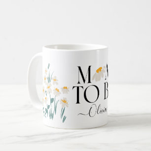 Mum to be daisy floral baby shower new baby gift c coffee mug