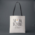 Mum to be daisy floral baby shower new baby gift tote bag<br><div class="desc">Mum to be daisy floral baby shower new baby gift or announcement.</div>
