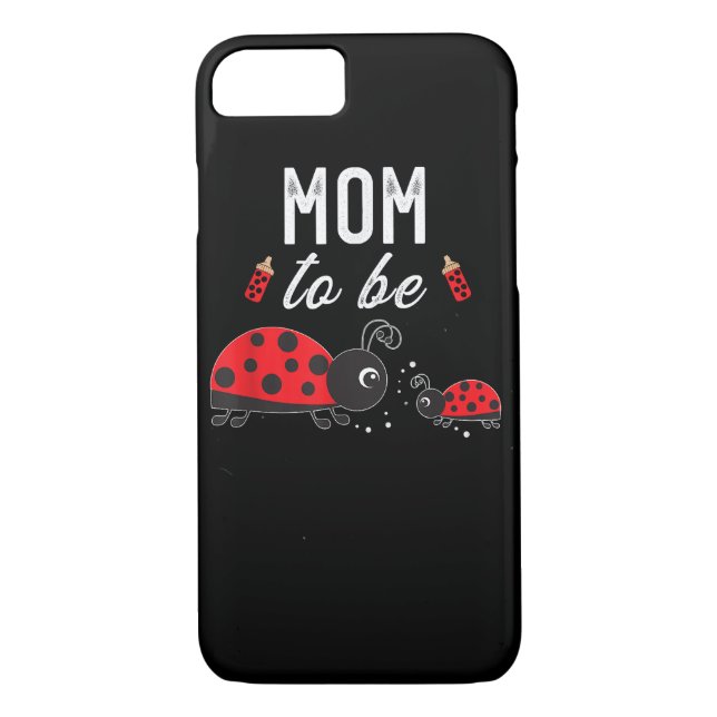 Mum To Be Ladybug Baby Shower Ladybug Mum  Case-Mate iPhone Case (Back)