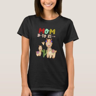 Mum To Be Llama Baby Shower T-Shirt