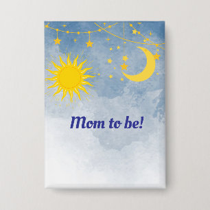 Mum to be moon and sun twins theme