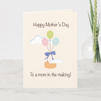 Mum to be Mother's Day Holiday Card