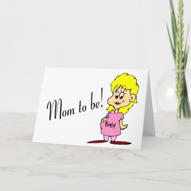 Mum To Be (Pregnant Woman) Card (Front)