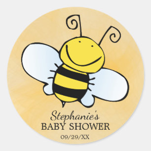 Mum to Bee Baby Shower Favour Sticker