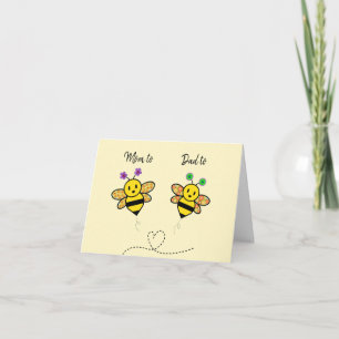 Mum to Bee Dad to Bee Congratulations happy news Card