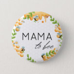 Mum to Bee Honey Bumble Bee Baby Shower 6 Cm Round Badge<br><div class="desc">Introducing the Mum to Bee Honey Bumble Bee Baby Shower button! This adorable button is the perfect addition to any baby shower or gender reveal party. The button features a cute bumble bee design with the words "Mum to Bee" written in a fun, cursive font. It's the perfect size to...</div>