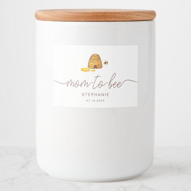Mum-to-Bee Jar Label (Front)