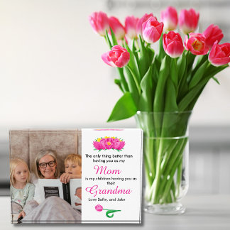 Mum to Grandma Only Thing Better  Photo Block