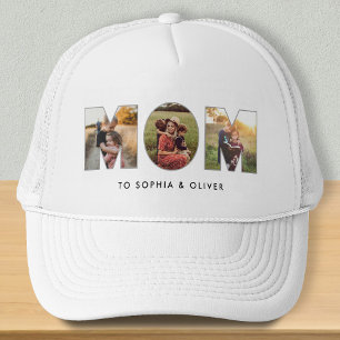 Mum To Kids Names & Photos Trucker Hat