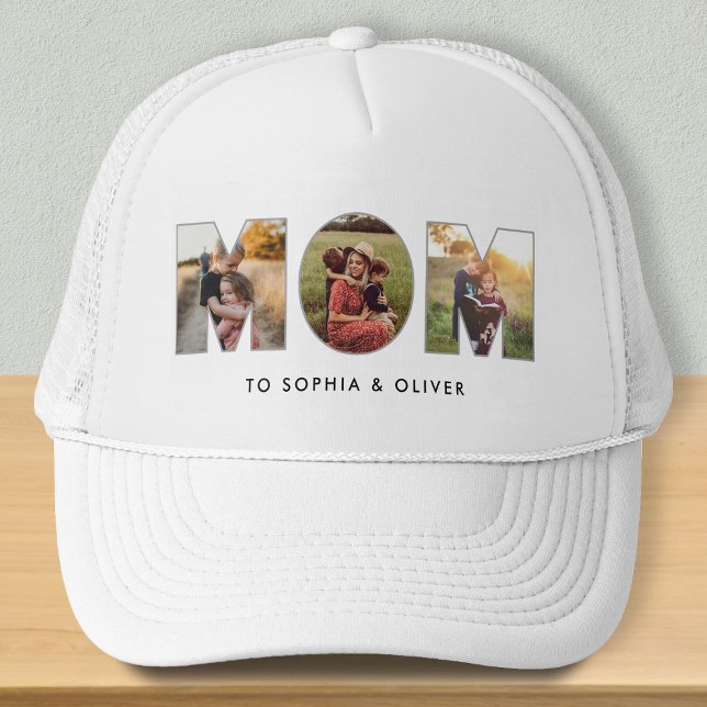 Mum To Kids Names & Photos Trucker Hat (Creator Uploaded)