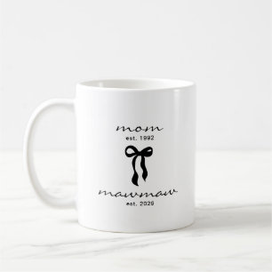 Mum to Mawmaw Est Mug with Bow