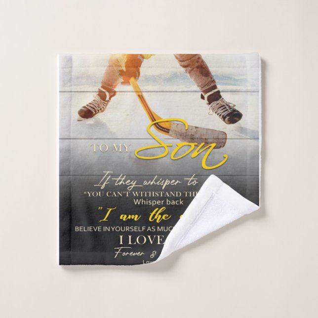 Mum To my Son Gift, Son Birthday Gift Idea Wash Cloth (Wash Cloth)