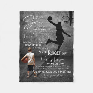 Mum To My Son If I Could Fleece Blanket