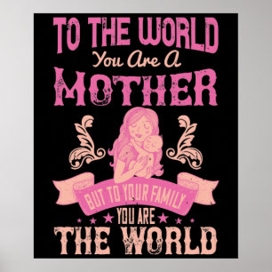 Mum -To the world you are a mother Poster