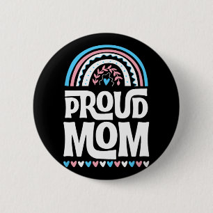 Mum Transgender Pride Flag Mothers Day Bohemian 6 Cm Round Badge