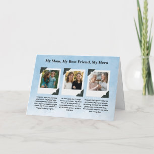 Mum Tribute Photo Collage Card