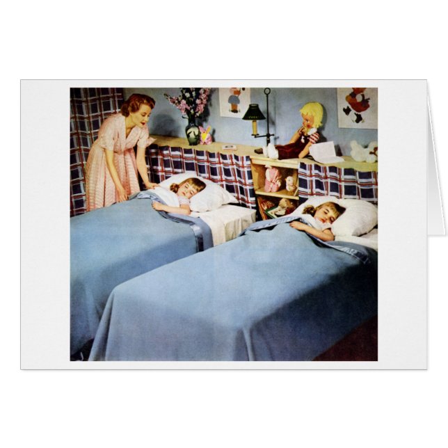 Mum Tucks in Twins (Front Horizontal)