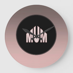 Mum Two Tone Large Clock