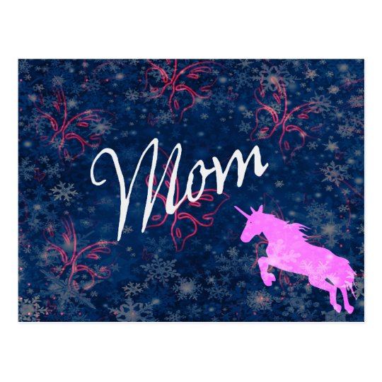 Mum Unicorn Postcard