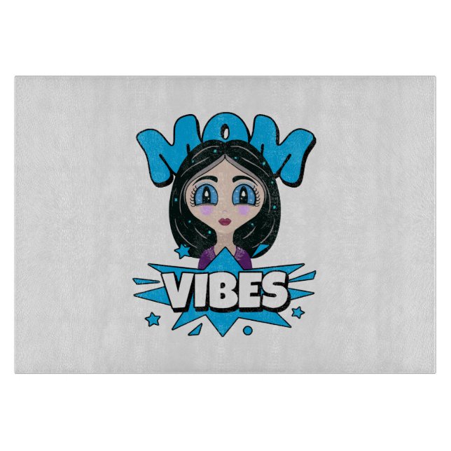 Mum Vibes Cutting Board (Front)