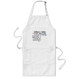 Mum vs Dad Parenting Comparison Long Apron