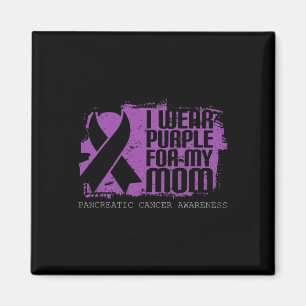 Mum Warrior Purple Ribbon Pancreatic Cancer Awaren Magnet