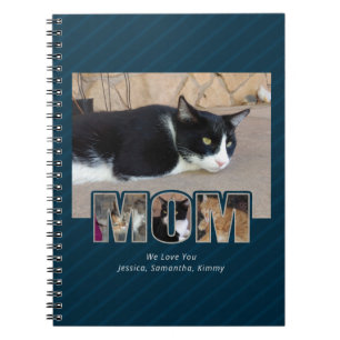 Mum We Love You 4 Photo 3 Ring Binder Notebook