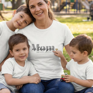 Mum We Love You Black Script Tri-Blend Shirt