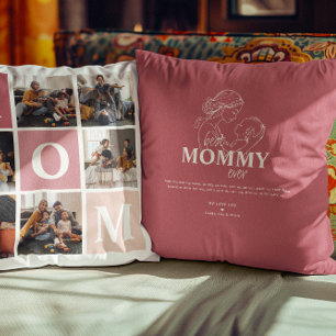 Mum We Love You Modern 6 Photo Colour Block Cushion