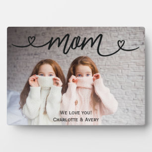 Mum We Love You Personalised Photo Plaque