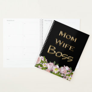 Mum Wife Boss Floral Planner