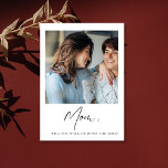 Mum Will You Walk Me Down The Aisle Mother Bride Postcard<br><div class="desc">Mum Will You Walk Me Down The Aisle Mother  of the Bride Proposal</div>