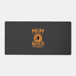 Mum Witch Halloween Design Desk Mat